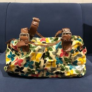 Pium Butterfly Purse with Brown Straps